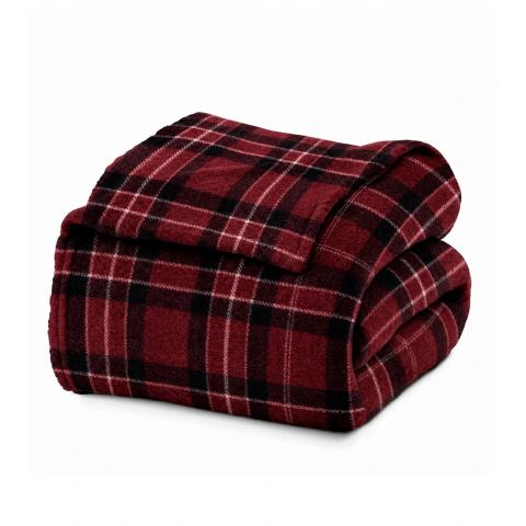 Cobertor de Casal Manta Microfibra Antialérgico 1,8x2m Xadrez - Camesa - loja online