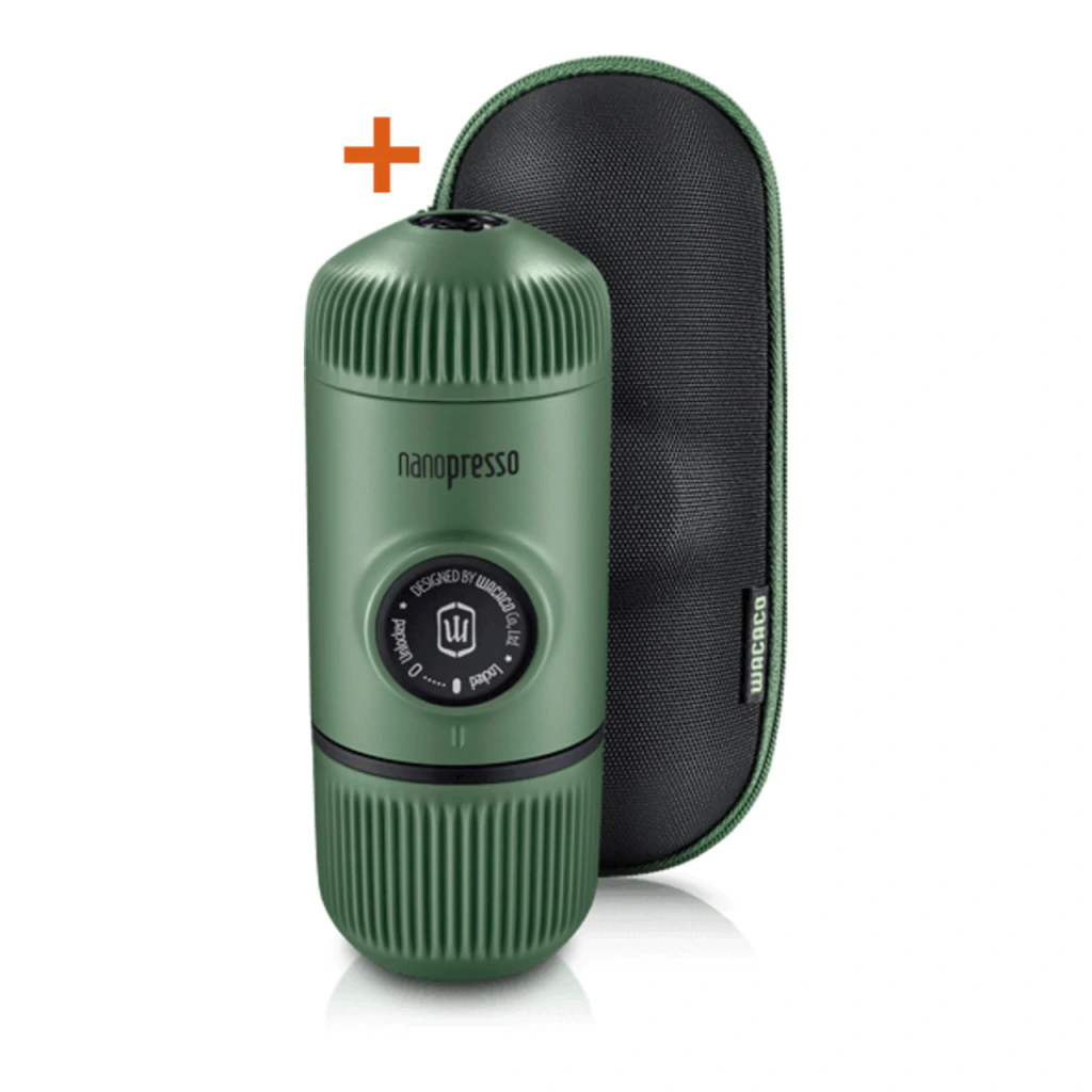 Cafetera portátil Wacaco Nanopresso verde + estuche