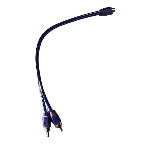 Infinity Tech Rca Cable Rca Y 2 Macho A 1 Hembra Ccs, 0.3M Pin Dorado