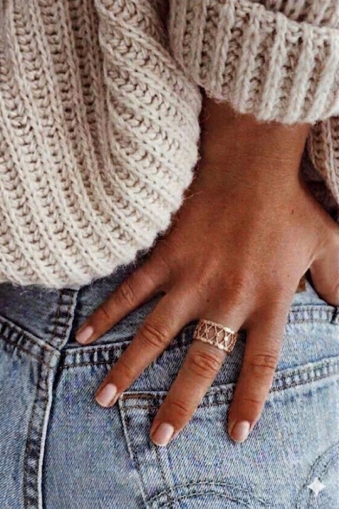 Anillo Braga Acero Blanco