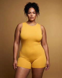 Macaquinho Modelador Canelado Plus Size | VENURYA na internet