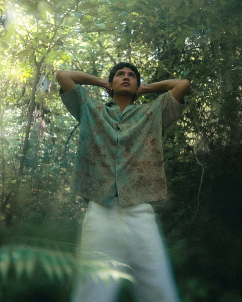 camisa de seda