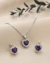 Conjunto cravejado Purple Heart