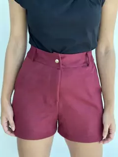 SHORT DE SUEDE VANESSA MARSALA