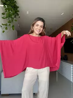 BLUSA CAPA BIANCA VERMELHA