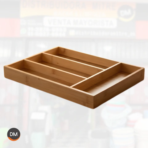 ORGANIZADOR DE CUBIERTOS MADERA