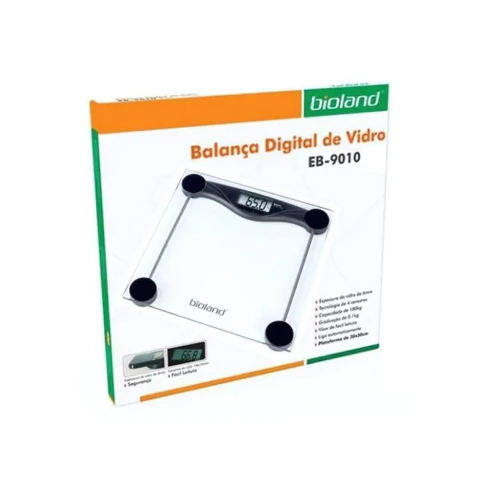 Balança Digital De Vidro Até 180kg EB-9010+Plus Bioland