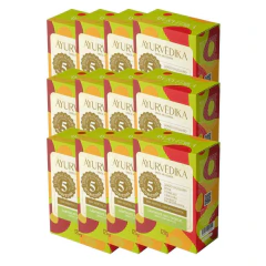 Kit 12 Sabonetes Barra 100% Vegetal Mystical Wood Ayurvédika 120g