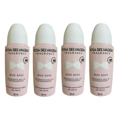Kit 4 Desodorante Roll-on Miss 85ml Rosa Selvagem