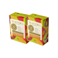 Kit 2 Sabonetes Barra 100% Vegetais Mystical Wood Ayurvédika 120g