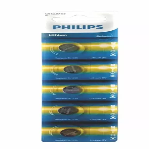 BATERIA P/ CONTROLE PHILIPS CR 1220 CARTELA C/05 (1-814) (1326)