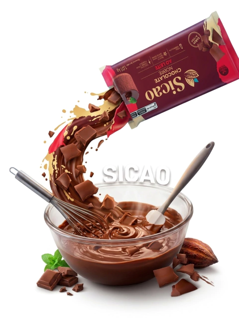 Chocolate Nobre Ao Leite Sicao em Barra 1kg - comprar online