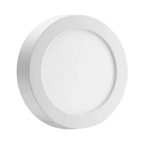 PANEL DE SUPERFICIE LED REDONDO 18W LUZ CALIDA - GE-PL18RC-BL