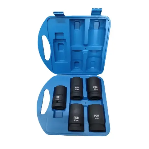 JOGO DE SOQUETES DE IMPACTO LONGO 78mm 1" 05 PEÇAS 24 A 33mm PDR PRO-2433K