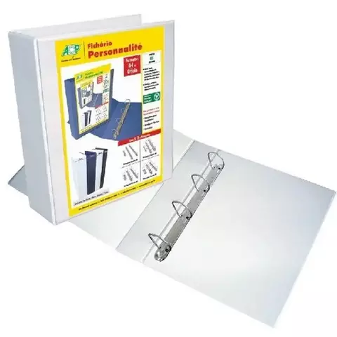 PASTA PERSONALITE A4 60MM C/4 ARG BRANCA ACP (3364.BR) 3364.BR