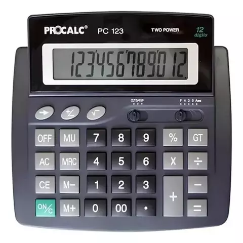 CALCULADORA DE MESA PC123N 12DIG PROCALC (8353) 8353