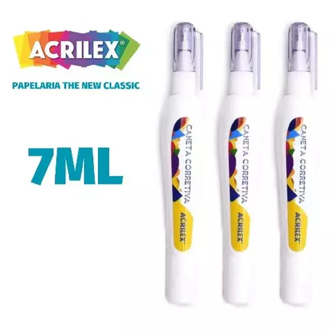 CANETA CORRETIVA 7ML ACRILEX (015370000) 015370000