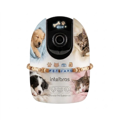Câmera Intelbras Pet Eletrônico IP Wi-Fi 360° 3MP Super HD
