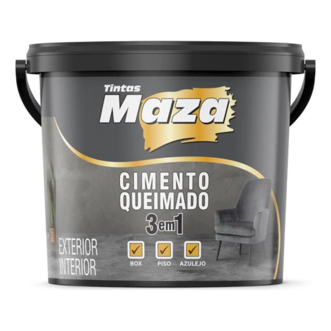 Efeito Cimento Queimado Maza 3 em 1 5,6Kg Azulejos Pisos Box Concreto Uso Interno Externo - comprar online