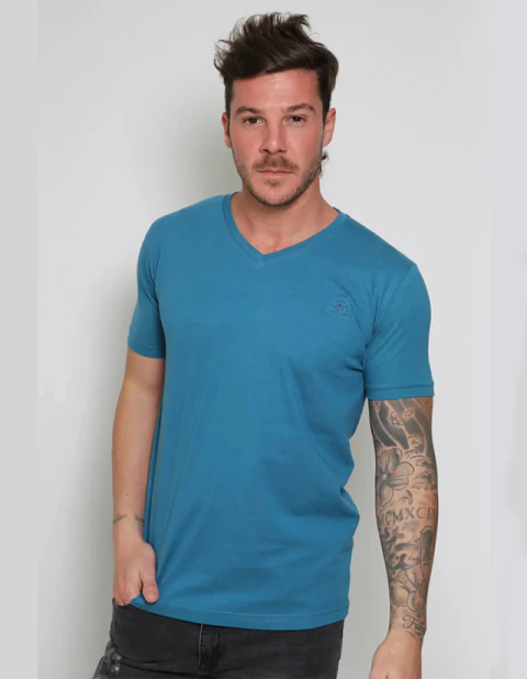 Pack X2 Remera Premium Algodón 100% Escote V - Ghy Polo Club - comprar online