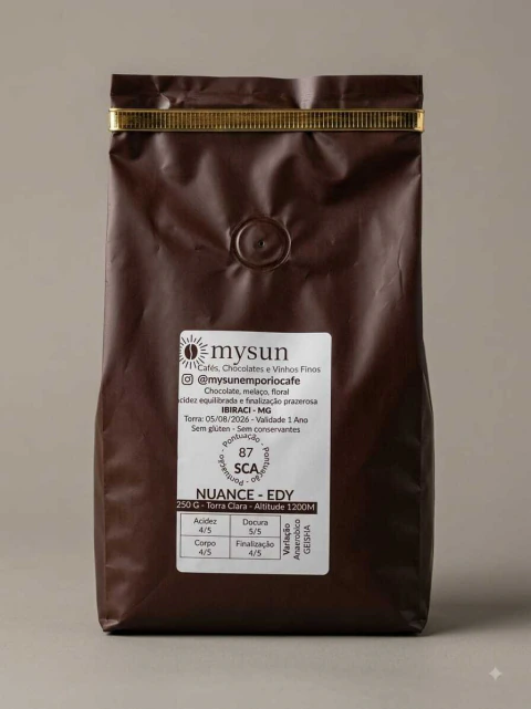 Café da Edy 87 Pontos - My Sun Linha Nuance | Chocolate, Melaço e Floral – 250g