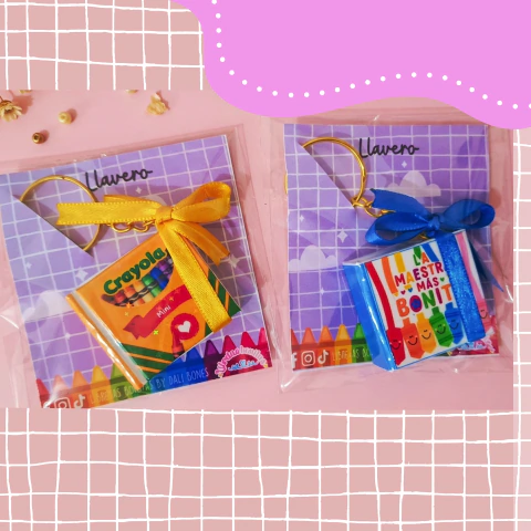 llavero mini libreta