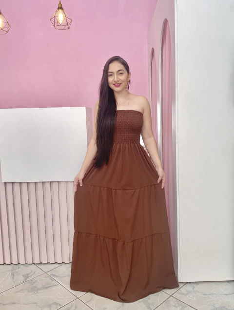 Vestido Tomara que Caia Elastéx Estampas Variadas Inspiração Farm - CLOSET DA NANDA
