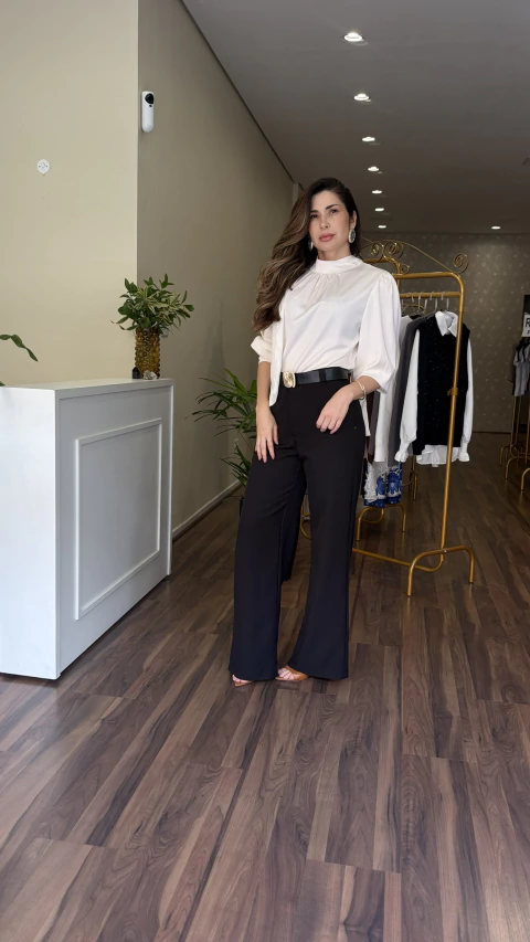 Camisa Gola Laço - comprar online