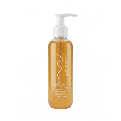 Sabonete Líquido Corpo e Rosto Fresh Vanilla Alleva 200ml