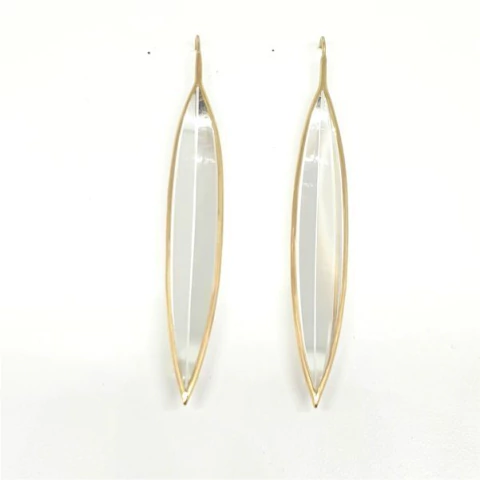 BRINCO OLIVE LONGO EM OURO 18K - comprar online