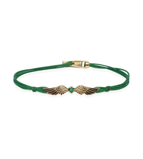 BRACELETE ASA PEQUENA SAFIRA EM OURO 18k - comprar online