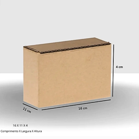 Caixa de Papelão Econômica 16x11x4 cm para Envio Pequeno sedex ecomerce