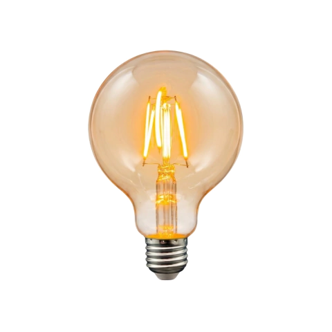Lampara Filamento Led 4w G95 Ambar Luz Calida LION - comprar online