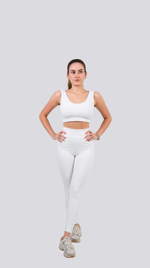 Top Canelado - Off white