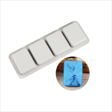 Molde de Silicona Rectangular (4 cavidades)