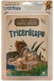 livro mundo dos minidinos tricerátopo BrasiLeitura