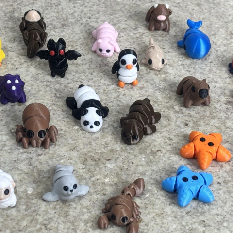 Kit Mini Animais Articulados Flexiveis Bichinhos Brinquedo Fidget Toy Kit Sortido - comprar online