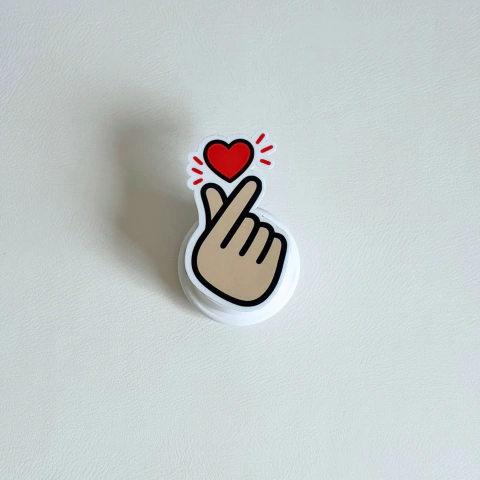 Adesivo em Vinil Finger Heart (Coração Coreano)