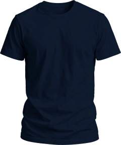 Remera azul regular fit hombre