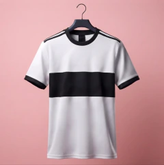 Remera negra con detalles en blanco - comprar online