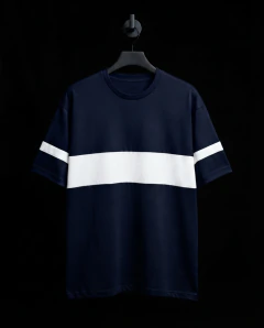 Remera "Stripes Band" azul - comprar online