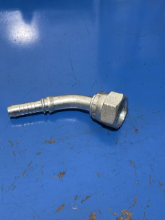 Terminal Fêmea Giratória Métrica JIC 37° Curva 45° 7/8" x 1/4" - loja online