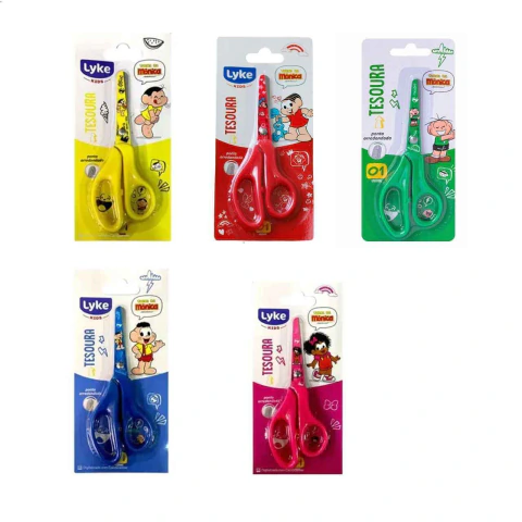 TESOURA ESCOLAR BL TURMA DA MONICA SORT LYKE 13CM