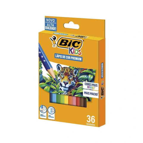 LAPIS DE COR BIC KIDS PREMIUM 36 CORES
