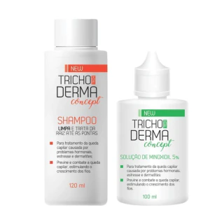 COMBO | Shampoo para Queda Capilar TrichoTech + Solução de Minoxidil 5% TrichoTech