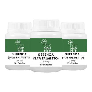 COMBO Serenoa Saw Palmetto 320mg 60 Cápsulas (3 Unidades)
