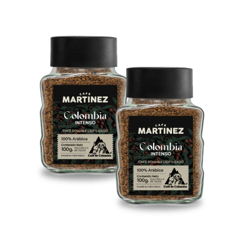 Combo x 2 unidades Café Soluble Liofilizado Colombia 100g Café Martínez