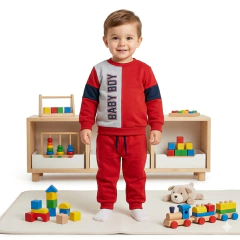Conjunto Moletom Infantil Blusa E Calça Baby Boy Red | Menino na internet