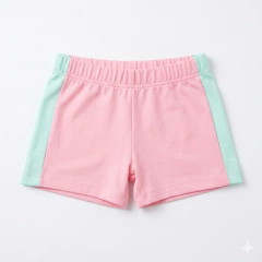 Conjunto Infantil Camiseta Unicórnio e Short L Pink | Menina