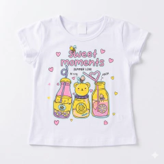 Conjunto Infantil Camiseta e Short Sweet White | Menina - loja online